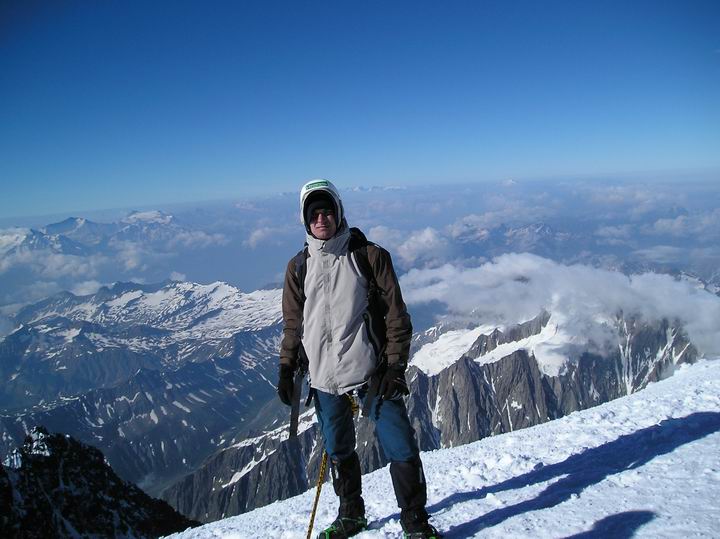 Míra na nejvyšší(Dokud nebudu na kavkaze na Elbrusu tak je nejvyšší mt Blank) hoře evropy:)