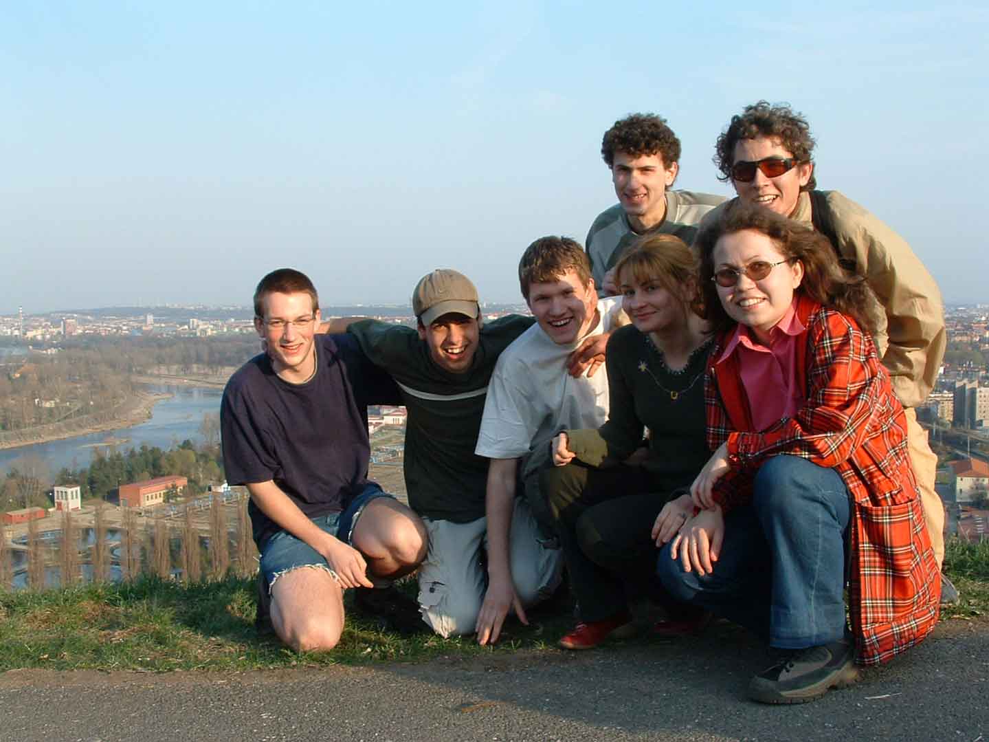 Skupinové foto nad Prahou