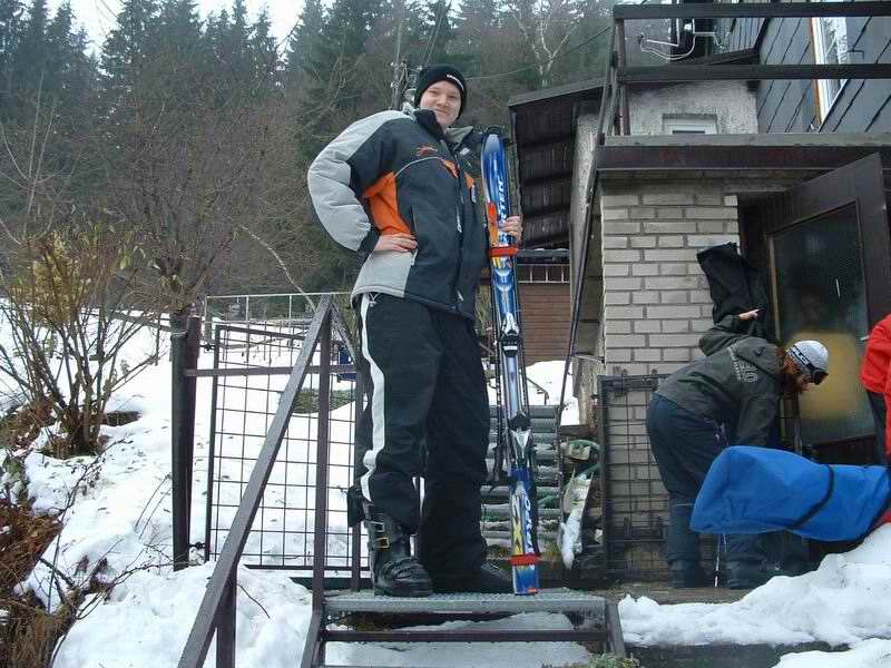 Druhý den jsme vyrazili na odpolední sjezd.