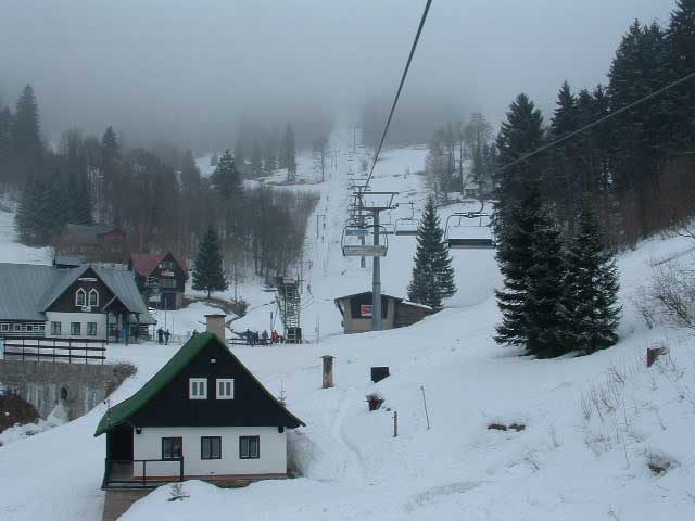 Takhle to vypadalo pod lanovkou
