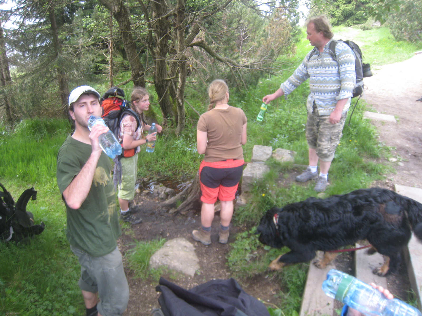 pauza u studánky