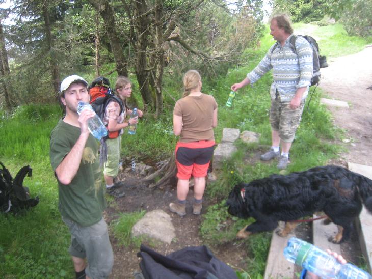 pauza u studánky