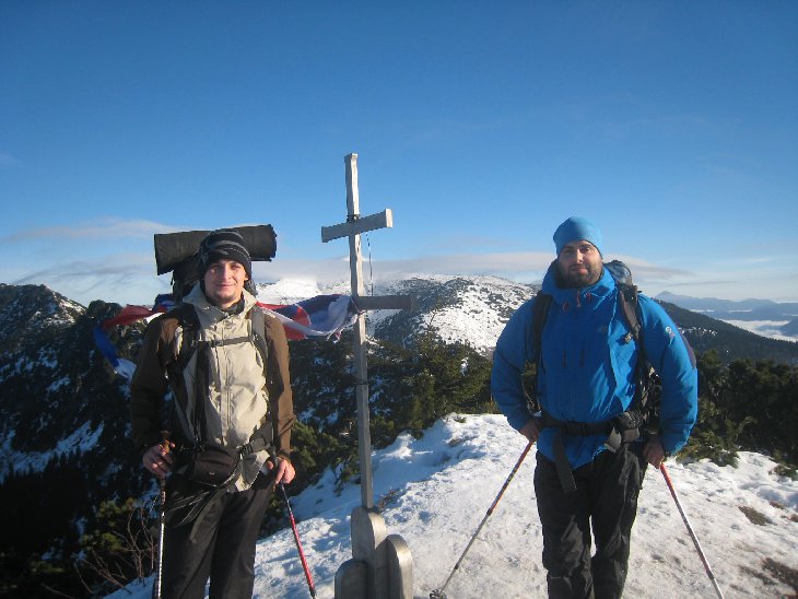 A to už jsme na vrcholu Suchý (1468 m.n.m.).