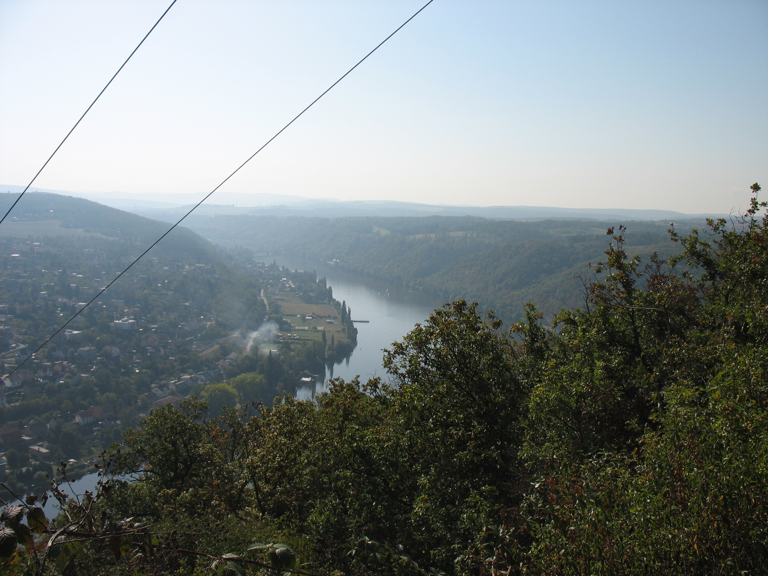 Pohled na údolí vltavy