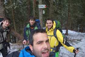 První vrchol dobyt v cca 10 hodin ráno. Smrekovica 1274 m.n.m.