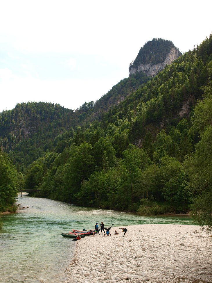 Pauza u ústí potoka Lassingbach.