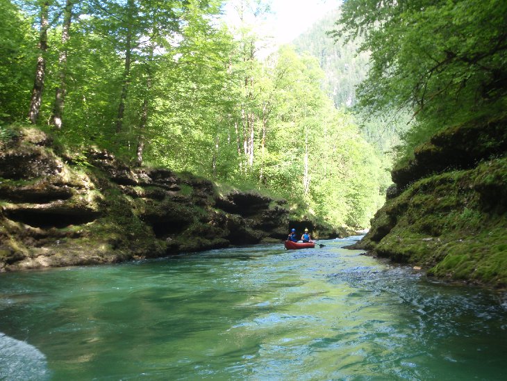 Ondra s Mončou ve Velké soutěsce.
