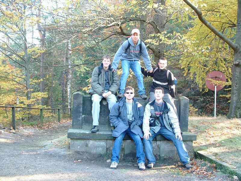 Jedna z mála hromadných foto. U vyhlídky na Hřensko.
