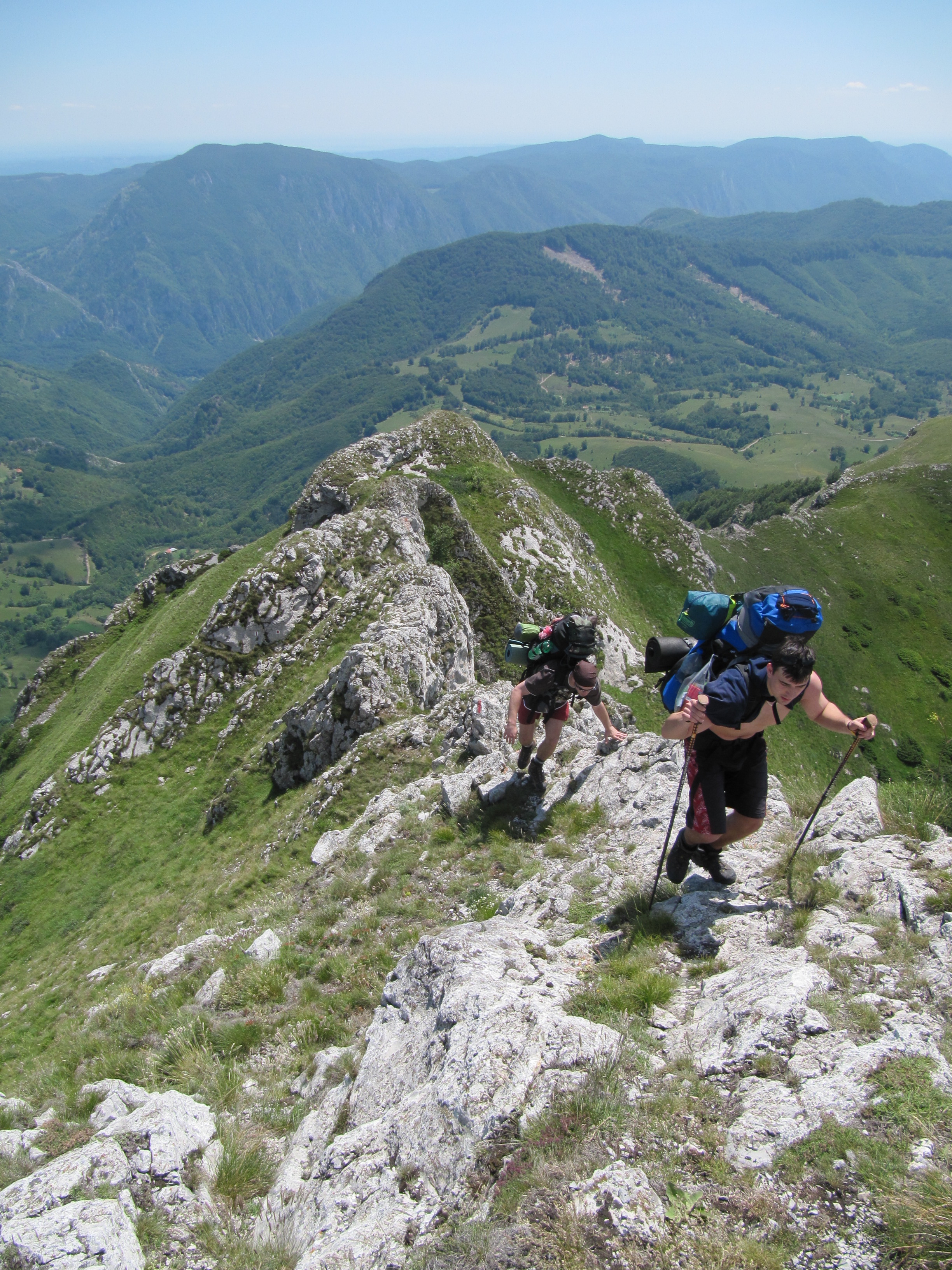 Občas to bylo trošku horolezení, i když to moc nevypadá.