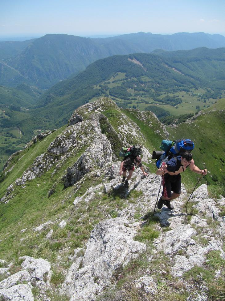 Občas to bylo trošku horolezení, i když to moc nevypadá.