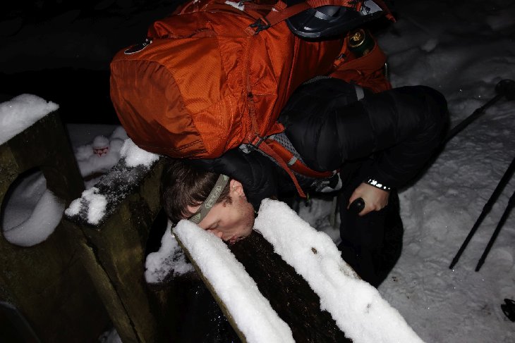 Po cestě jsme narazili na tuto studánku.
