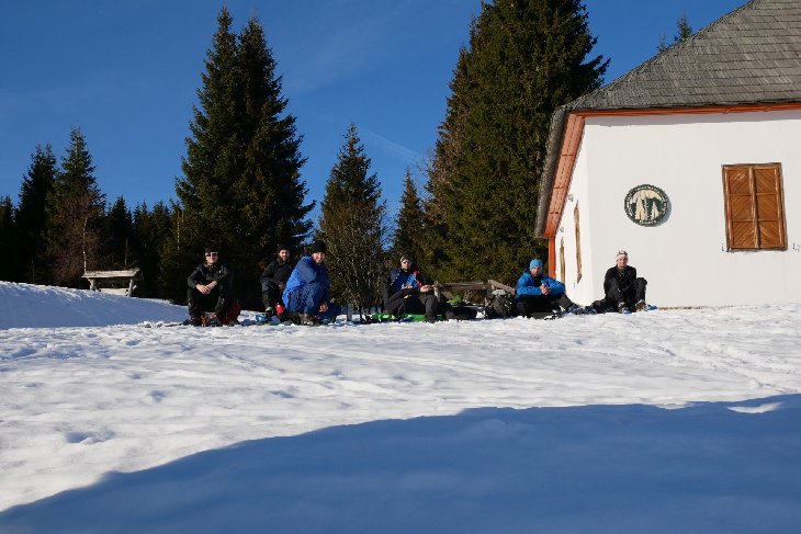 Pauza na Březníku.