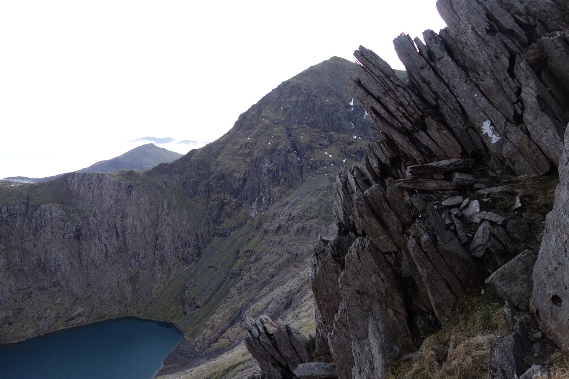 A ještě výhled na Snowdon a jezero pod ním.