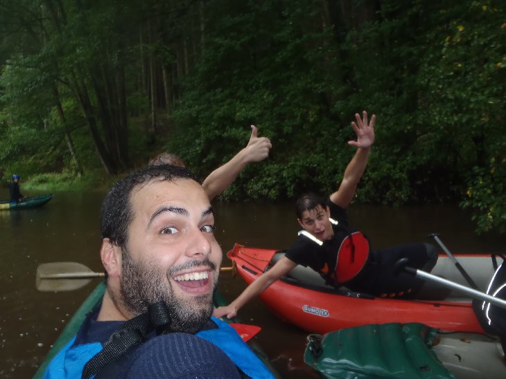 Radka, který se tam šprajcnul, ale nakonec to zvládnul:-D.