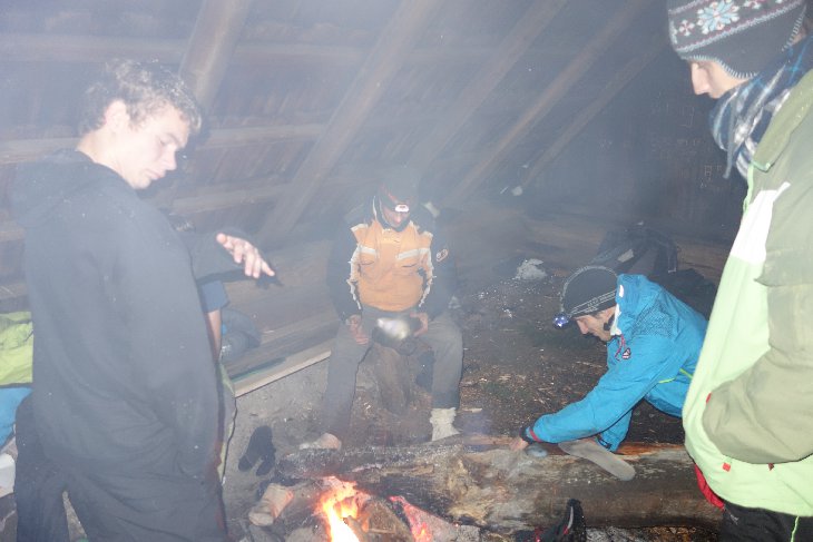 Oheň sice hoří ale dýchat se tam nedalo:D