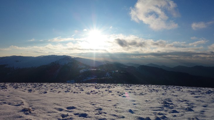 Na vrcholu Ploská jsme chytli opravdu skvělé počasí....výhled byl na všechny strany perfektní...
