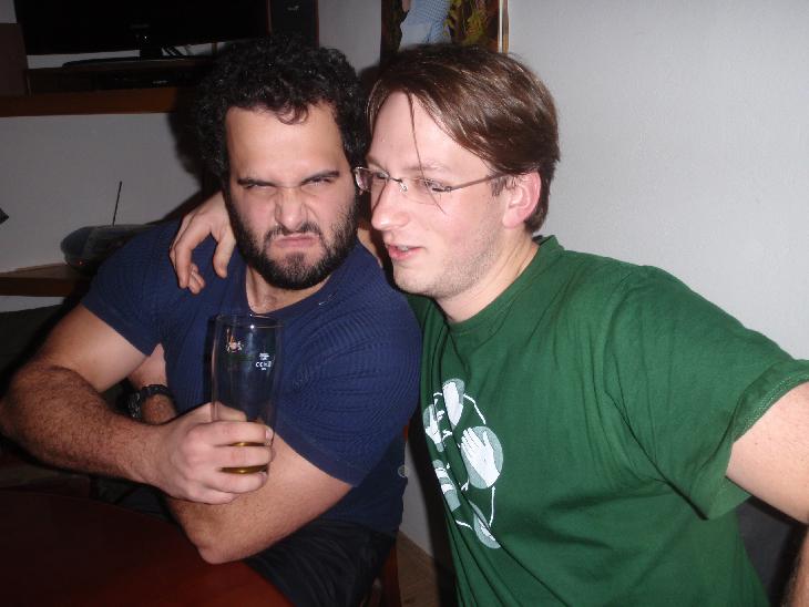 Radek s Kubou raději zůstali u piva, dobře udělali.