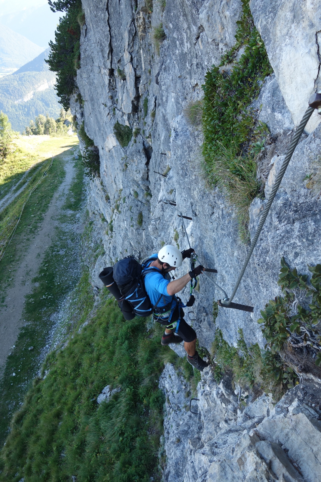 Je to celkem jednoduchá ferrata, převážně A-B, s pár místama B/C.