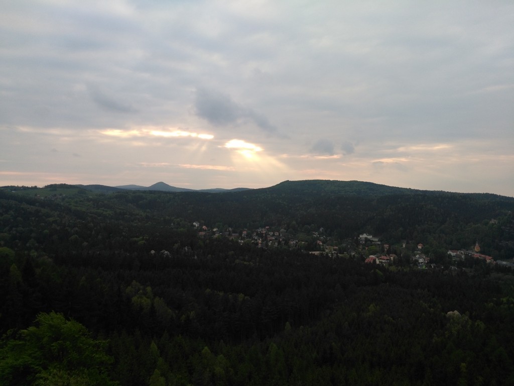 Nahoře byl krásný výhled a tak všichni chtěli nějakou tu fotku
