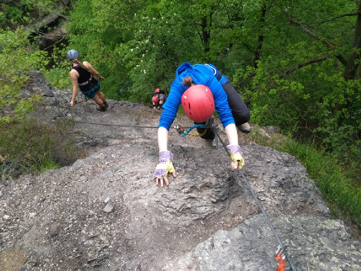 Poslední kroky na Vodní bráně, je to krásná ferrata.