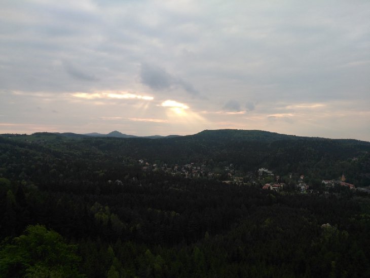 Nahoře byl krásný výhled a tak všichni chtěli nějakou tu fotku