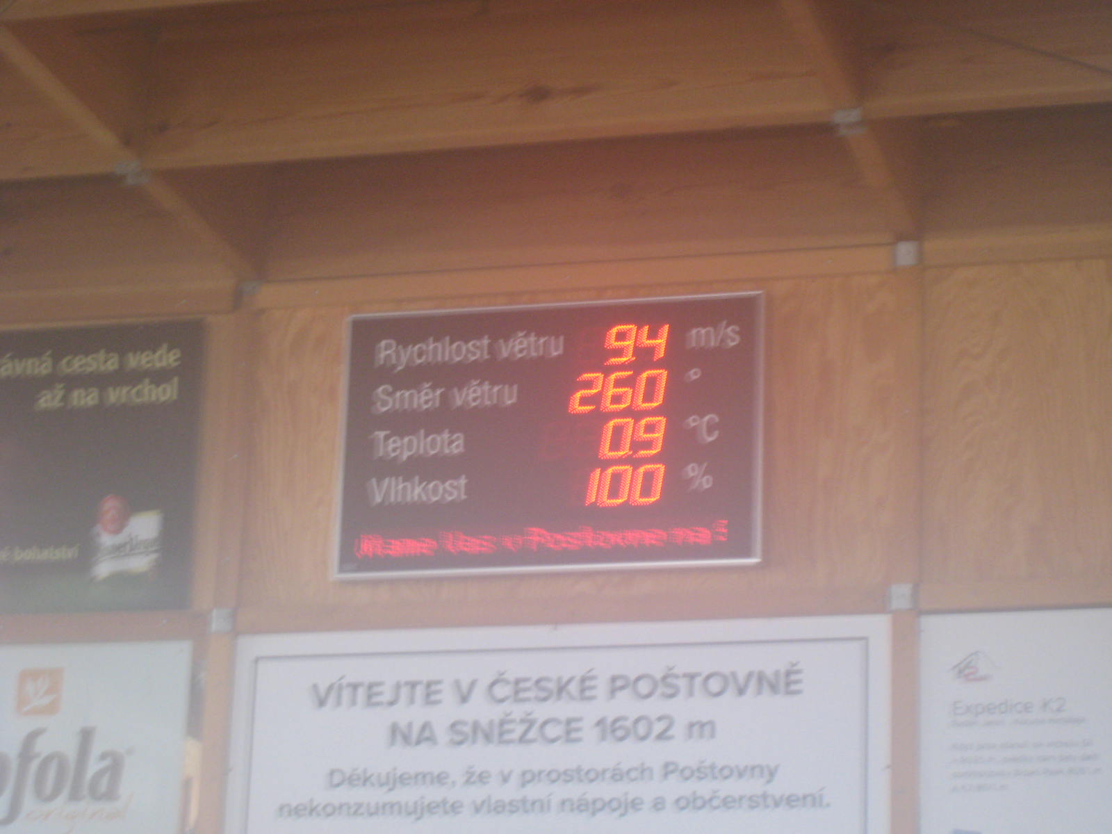 Nakonec sme jí našli...Na teploměru bylo krásných 0,9 stupňů.