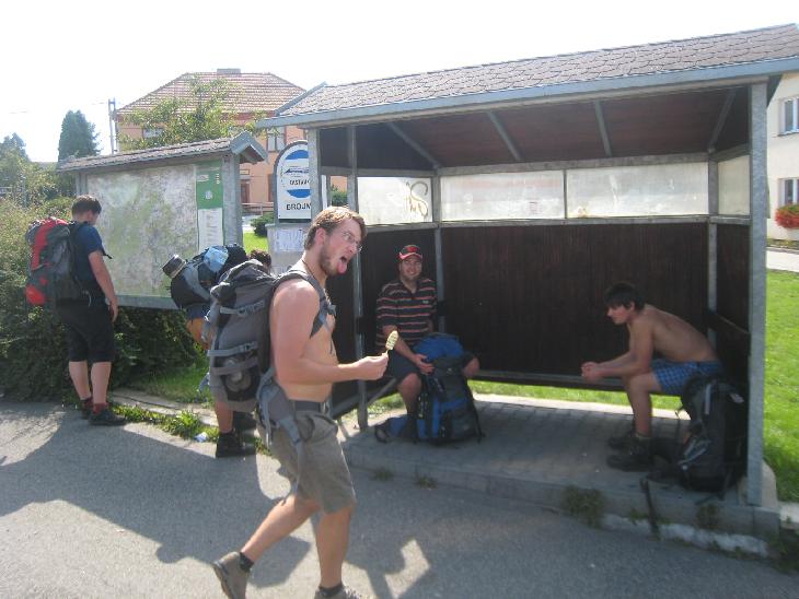radost z toho že jedem do civilizace:-D