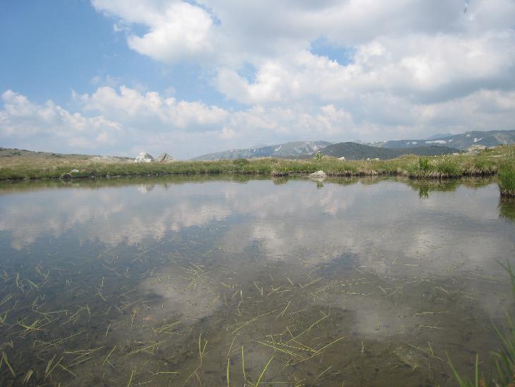 kousek za tímto jezerem sme se lehce ztratili...Směrovka ukazující na belmeken totiž ukazovala někam jinam:)...později sme zjistili že belmekem se jmenuje celá oblast a ne jen chata kde sme měli dalěí cíl..