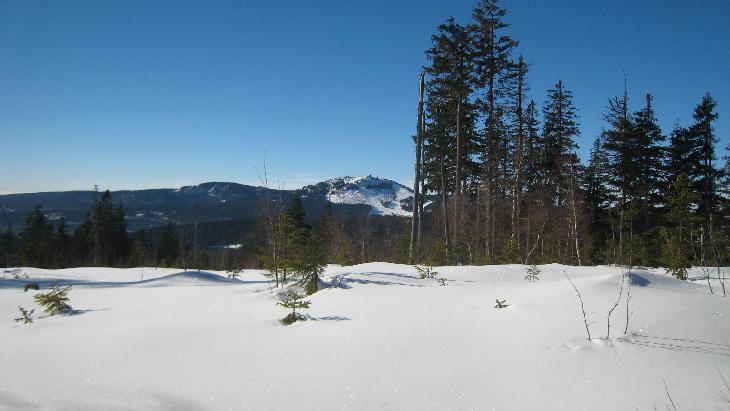 V dáli Grosser Arber (1456m.n.m.).